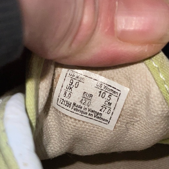 🔥 SOLD🔥Vans Era Lime Green & White Checkerboard Sneakers - Picture 8 of 8